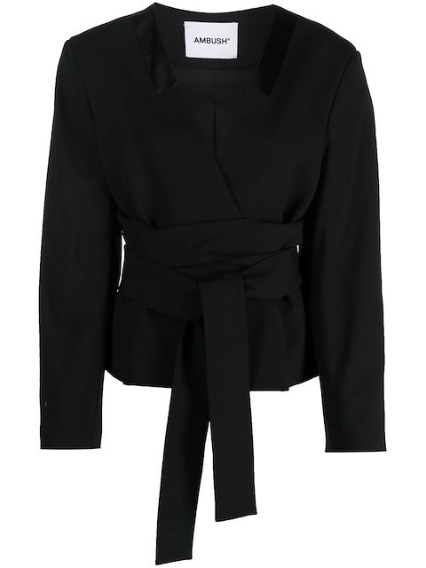 AMBUSH tailored tie-waist blazer