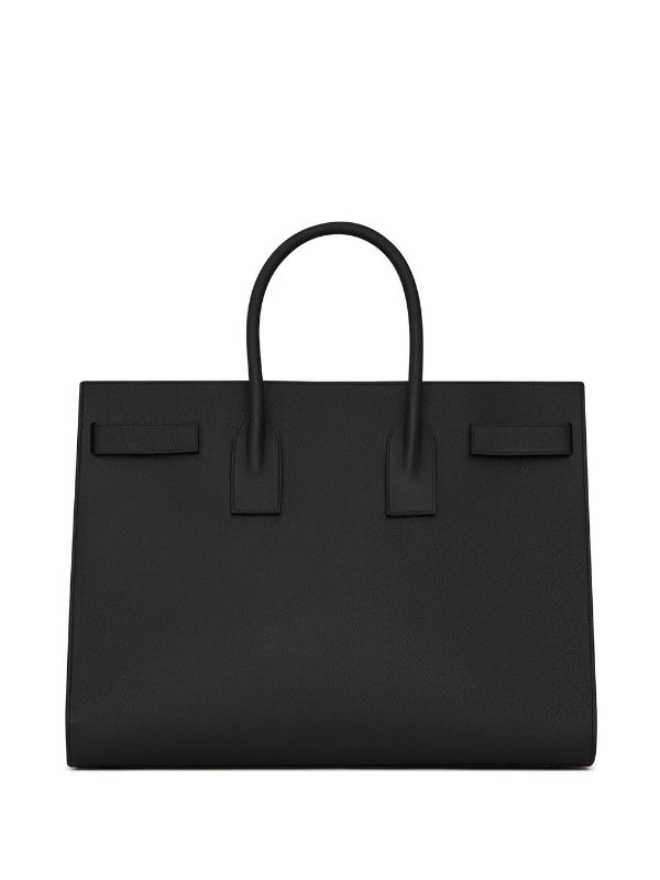 Saint Laurent Men's Sac de Jour Large Full-Grain Leather Tote Bag