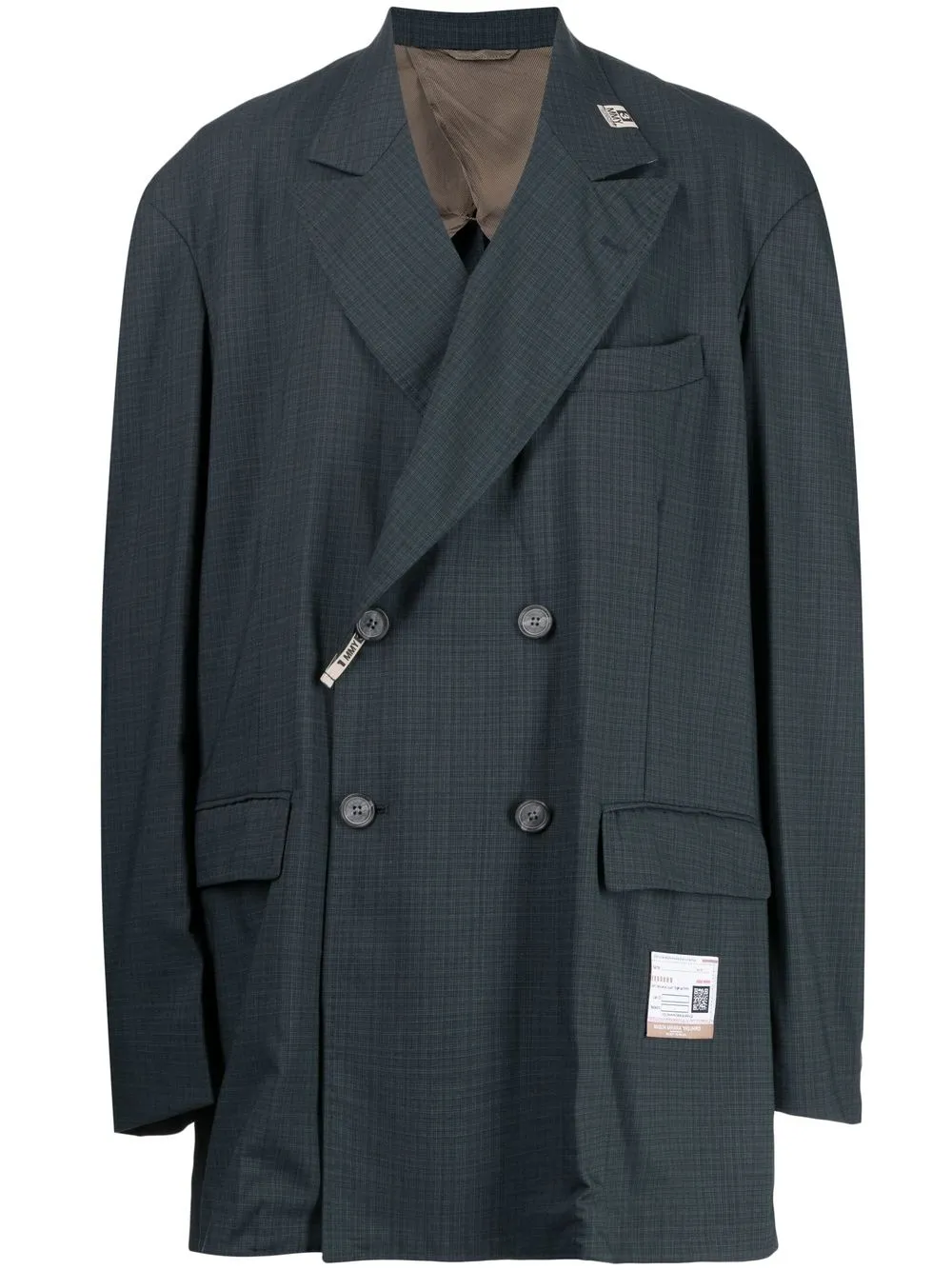 

Maison Mihara Yasuhiro blazer con doble botonadura - Verde