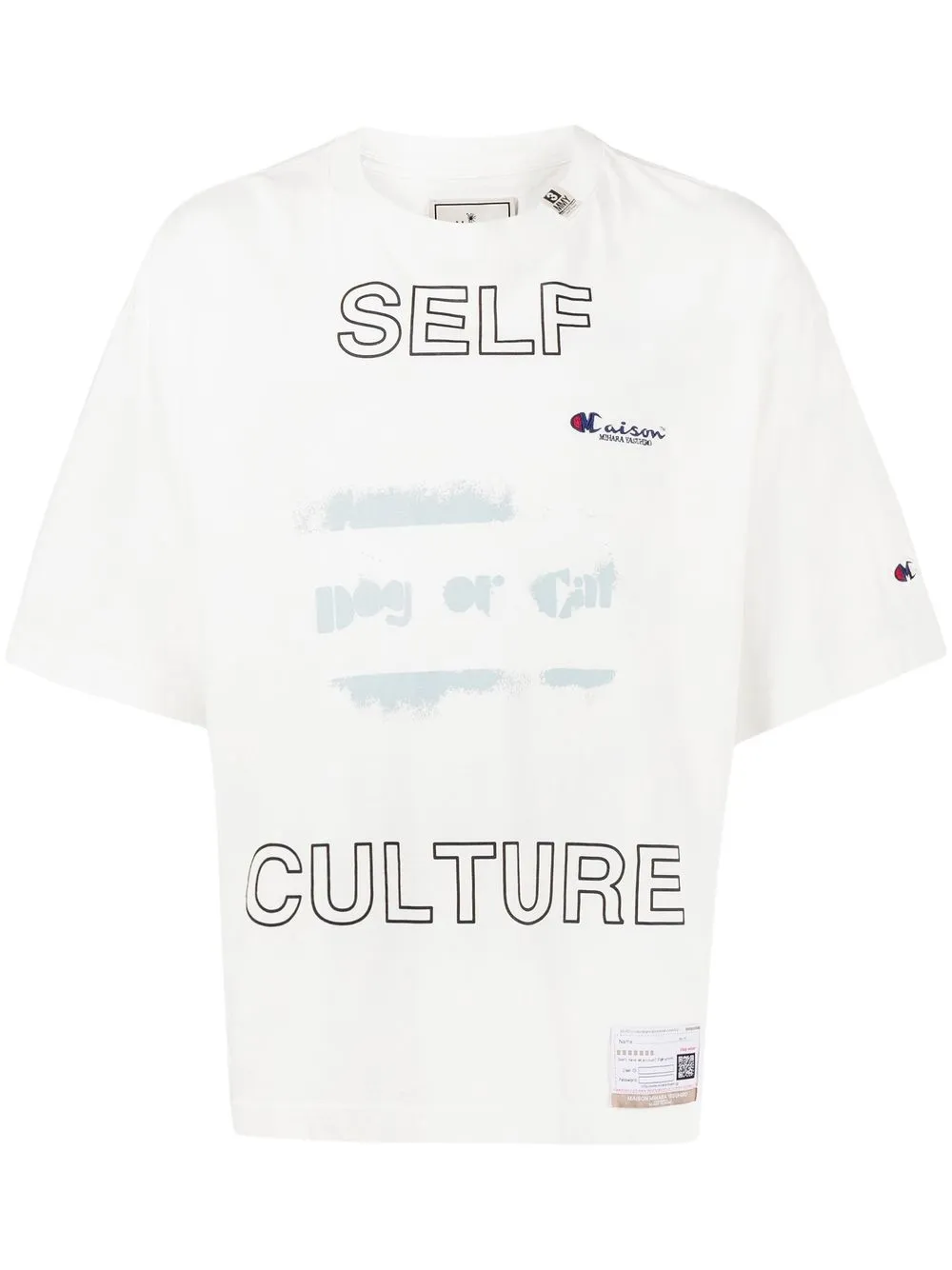 

Maison Mihara Yasuhiro text-print T-shirt - White