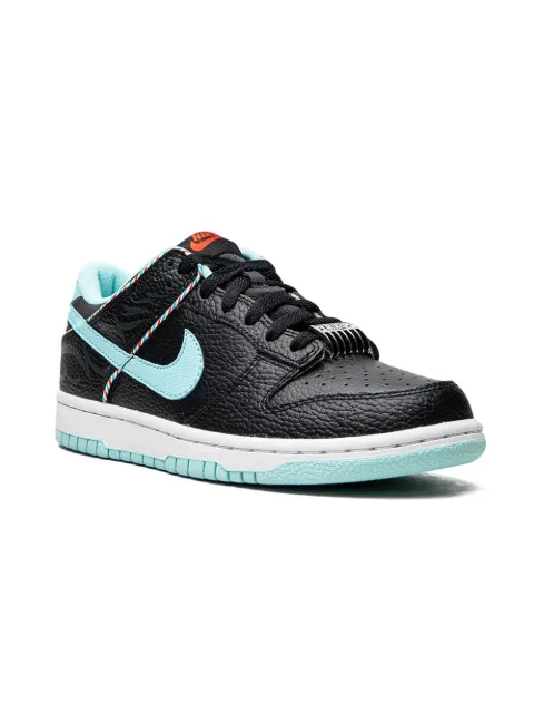 Nike Kids Dunk Low SE "Barbershop" sneakers