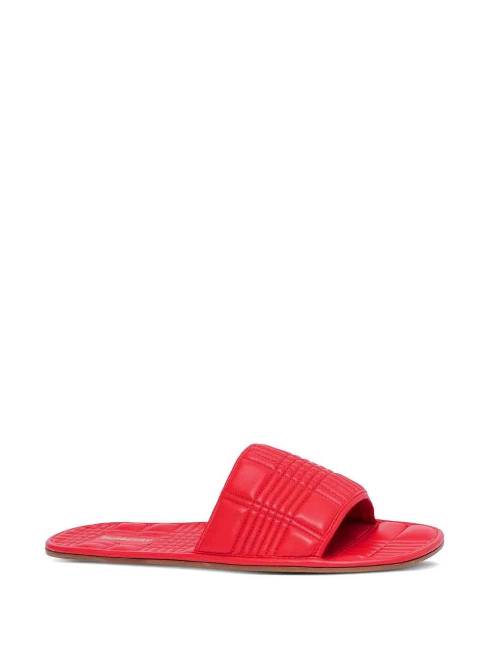 quilted leather slides