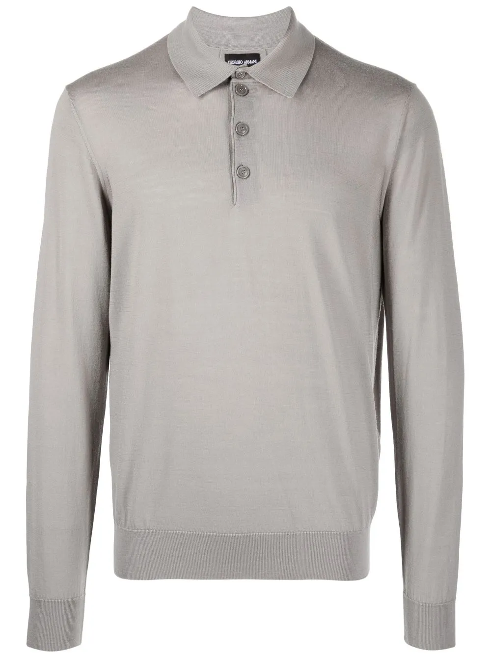 

Giorgio Armani playera tipo playera tipo polo tejida - Gris