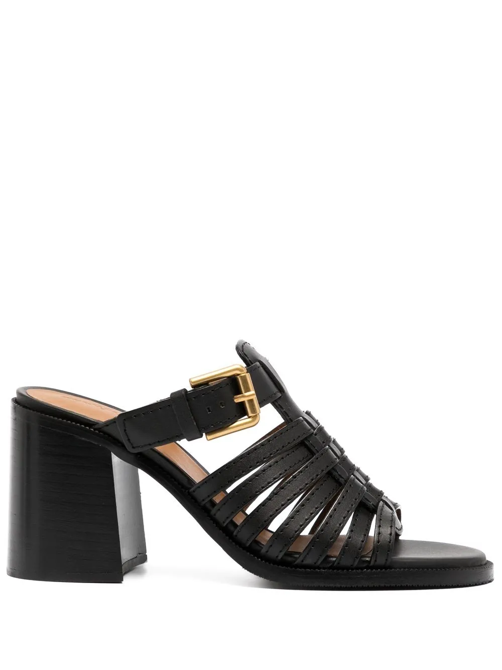 

See by Chloé Cila 85mm leather mules - Black