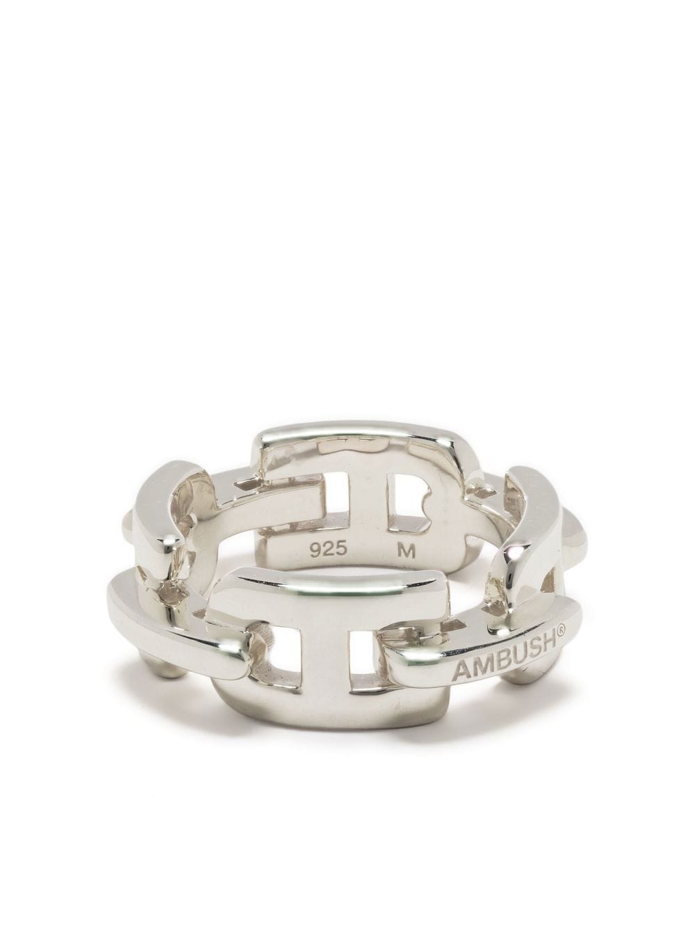 AMBUSH A-chain Sterling Silver Ring - Farfetch