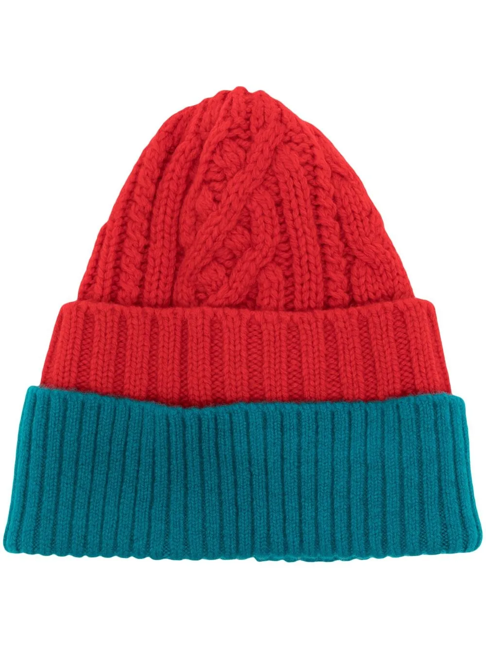 

sacai gorro en tejido de ochos a capas - Rojo