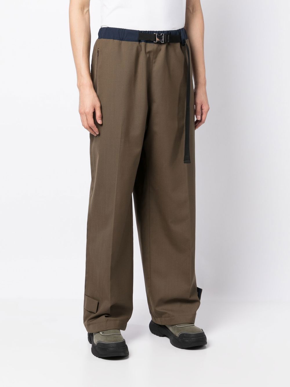 Sacai Belted Chino Trousers - Farfetch