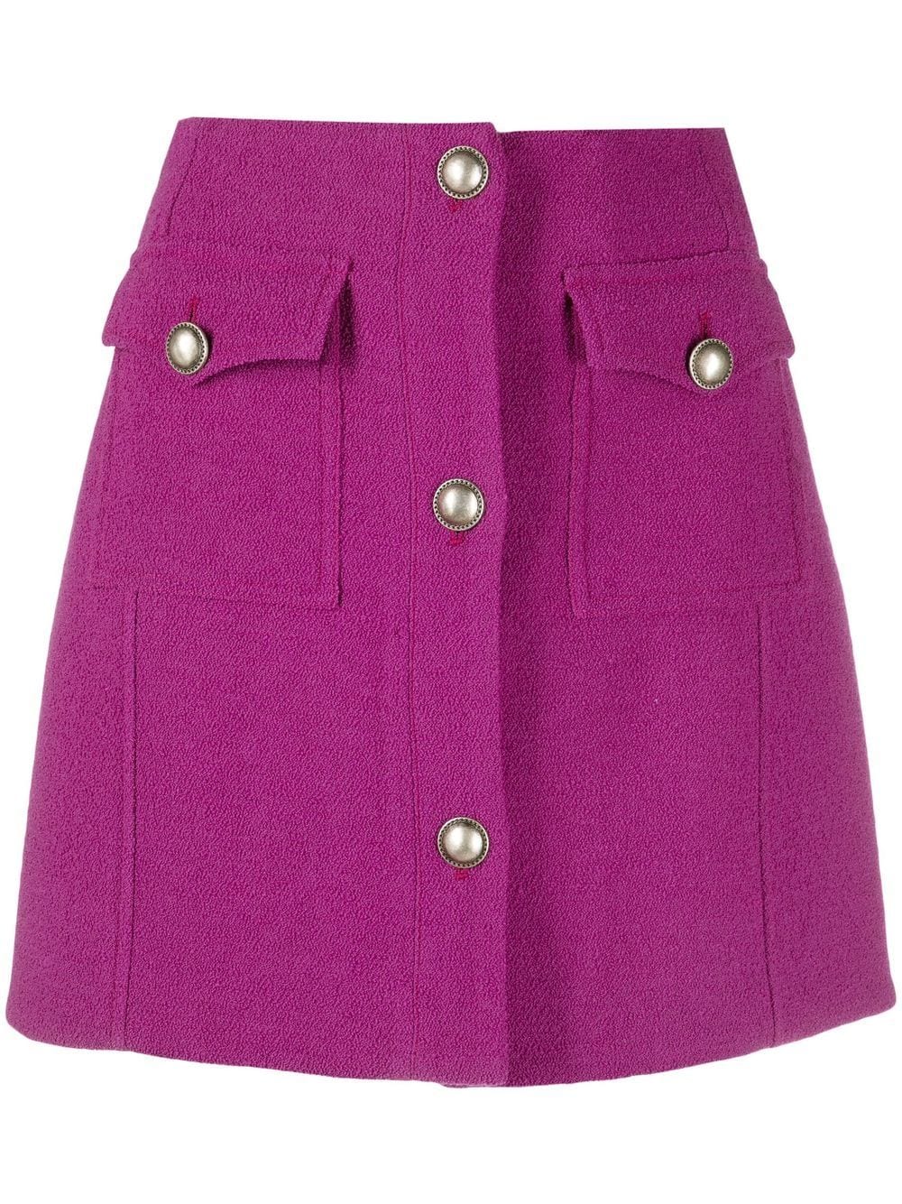 Alessandra Rich A-line button-up Skirt - Farfetch