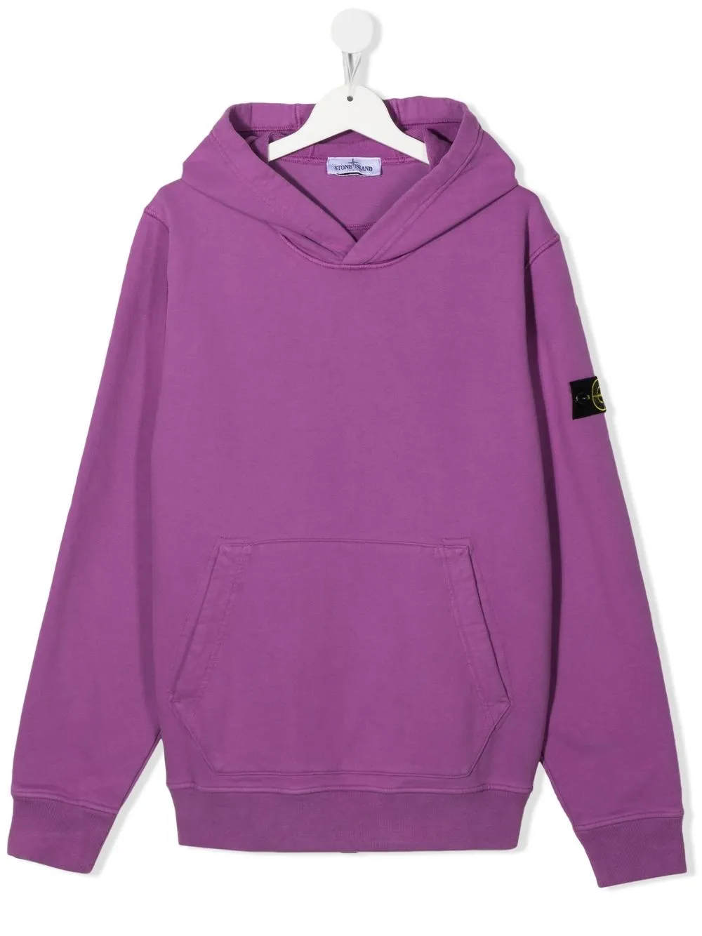 

Stone Island Junior TEEN compass-patch hoodie - Purple