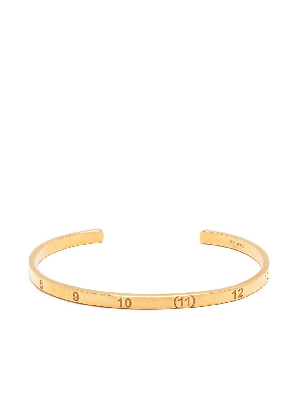 

Maison Margiela brazalete con detalle de números - Dorado