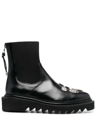Toga Pulla Pointed Leather Ankle Boots | Black | FARFETCH Toga Pulla Pointed Leather Ankle Boots | Black | FARFETCH