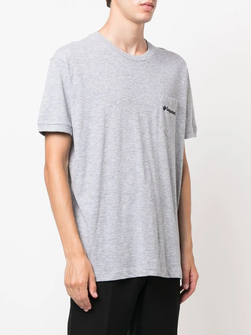  Dsquared2 T Shirt Mit Logo Print   Grau 