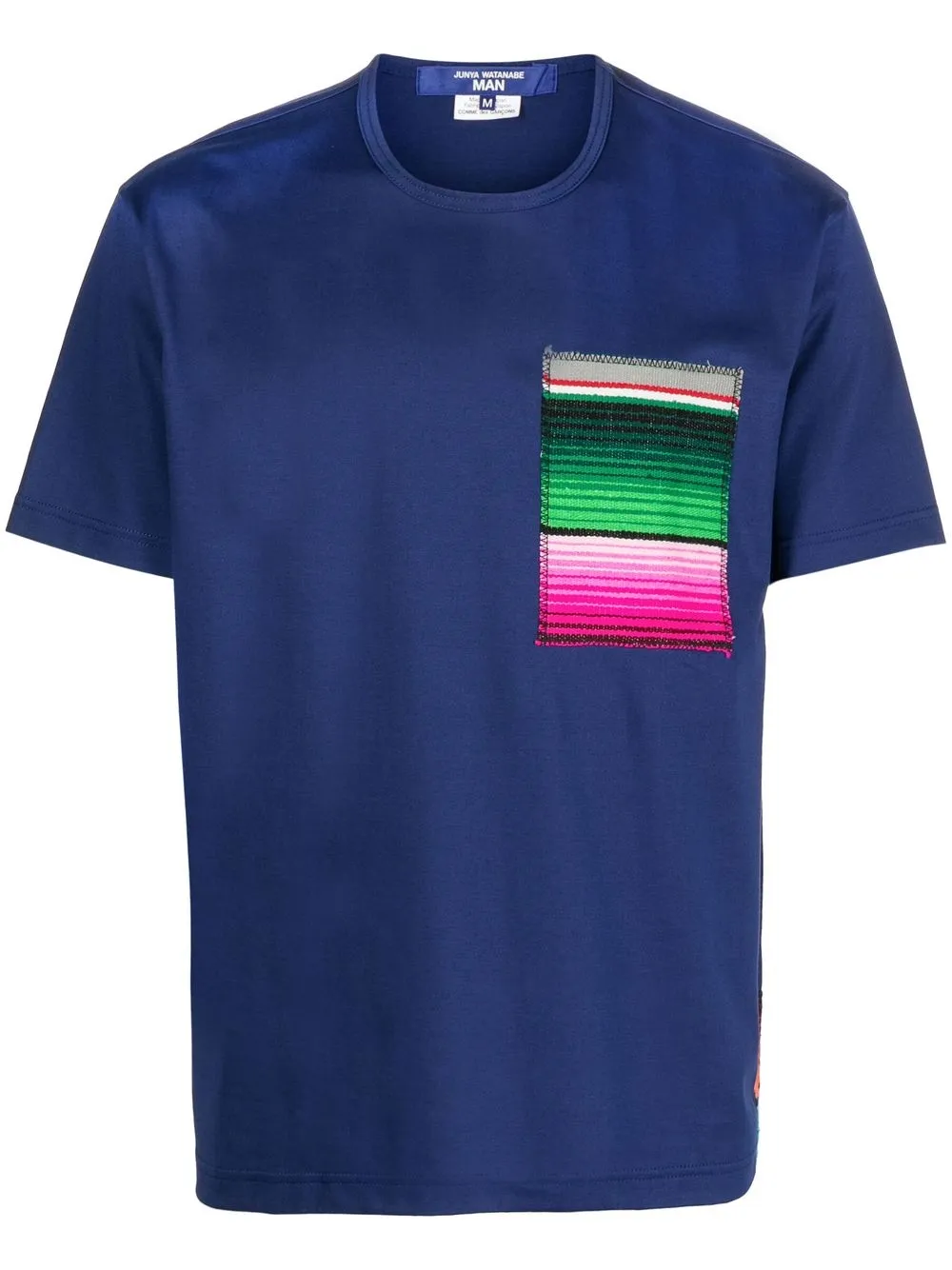 

Junya Watanabe MAN playera con cuello redondo y logo - Azul