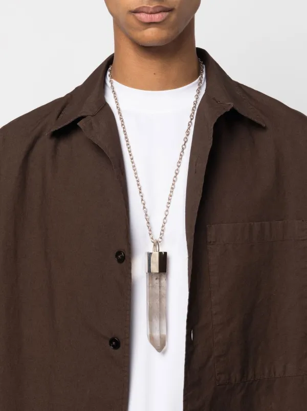 Parts Of Four Talisman Quartz Pendant Necklace | Silver | FARFETCH NZ