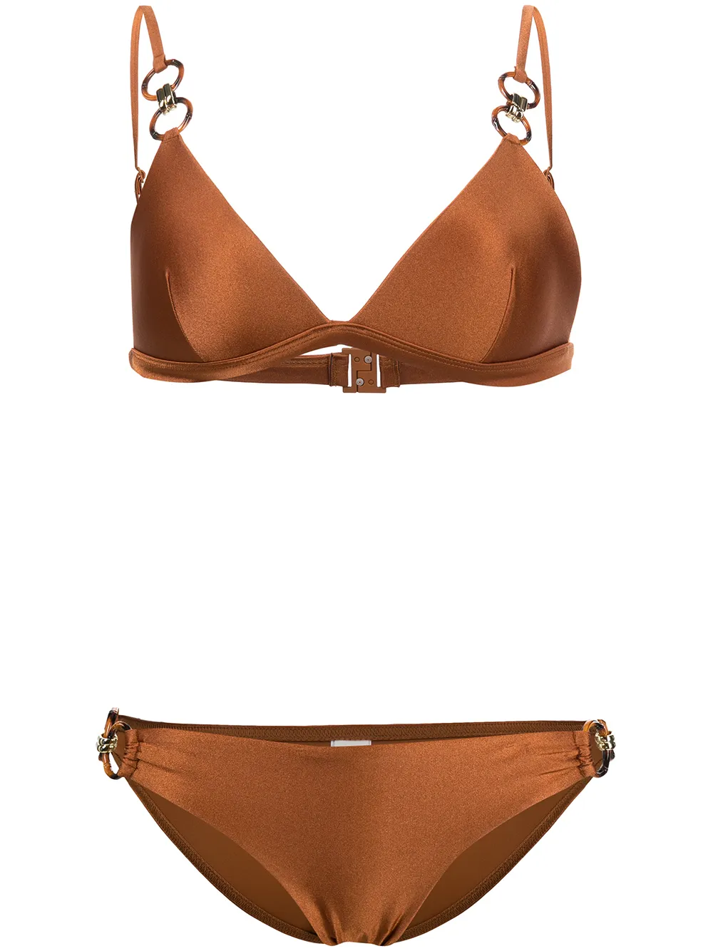 

ZIMMERMANN Violet triangle bikini - Brown