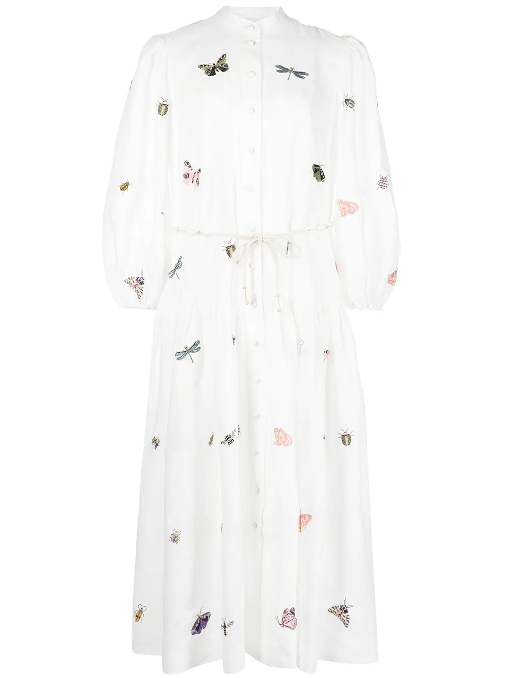 

ZIMMERMANN vestido camisero Jeannie - Blanco