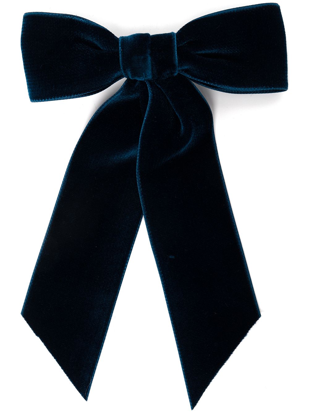 Jennifer Behr bow-detail velvet clip - Blue