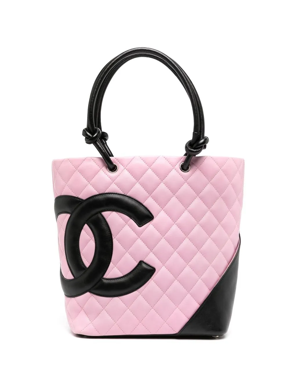 

Chanel Pre-Owned 2003 quilted Cambon tote bag - Pink