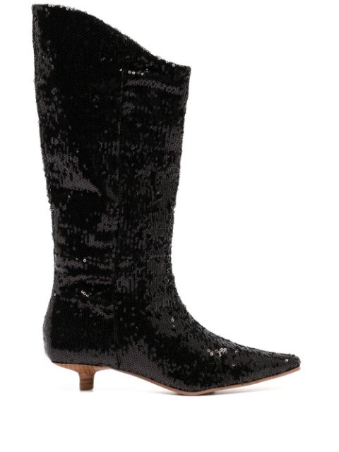 Senso bottes Franca à sequins brodés