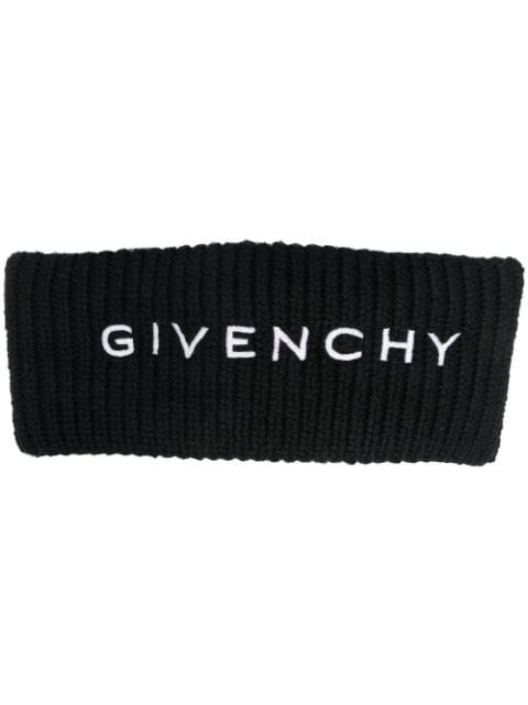 Givenchy embroidered-logo head band 