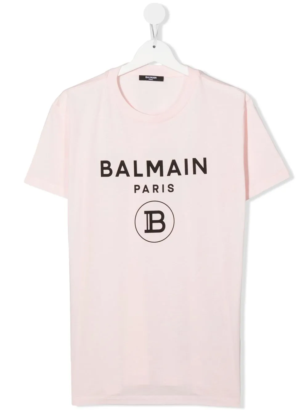 

Balmain Kids playera con logo estampado - Rosado