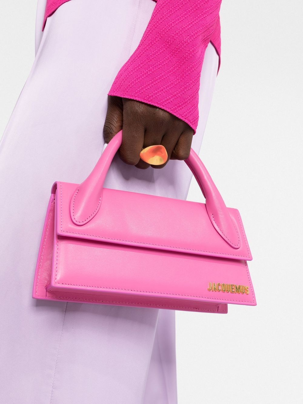 Jacquemus Le Chiquito Long Tote Bag In Pink | ModeSens