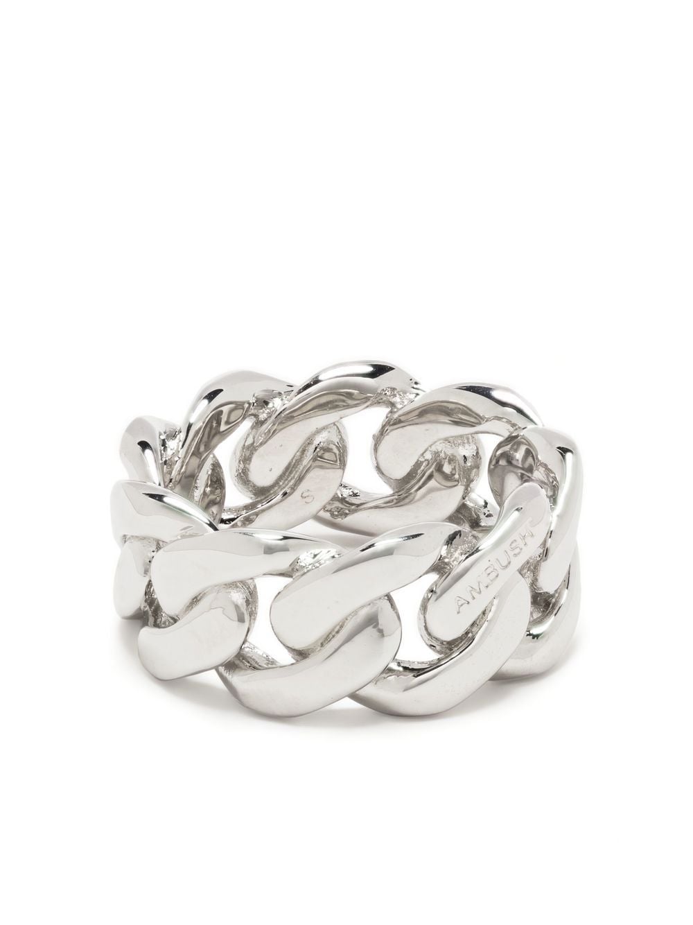 AMBUSH Sterling Silver Chain Ring - Farfetch