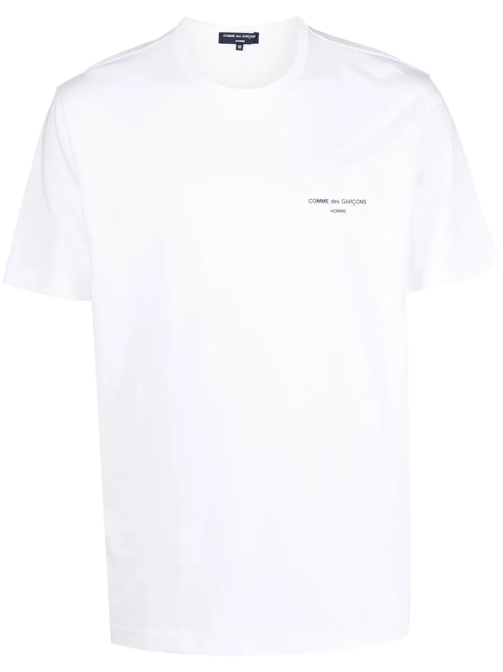 

Comme Des Garçons Homme playera con cuello redondo y logo - Blanco