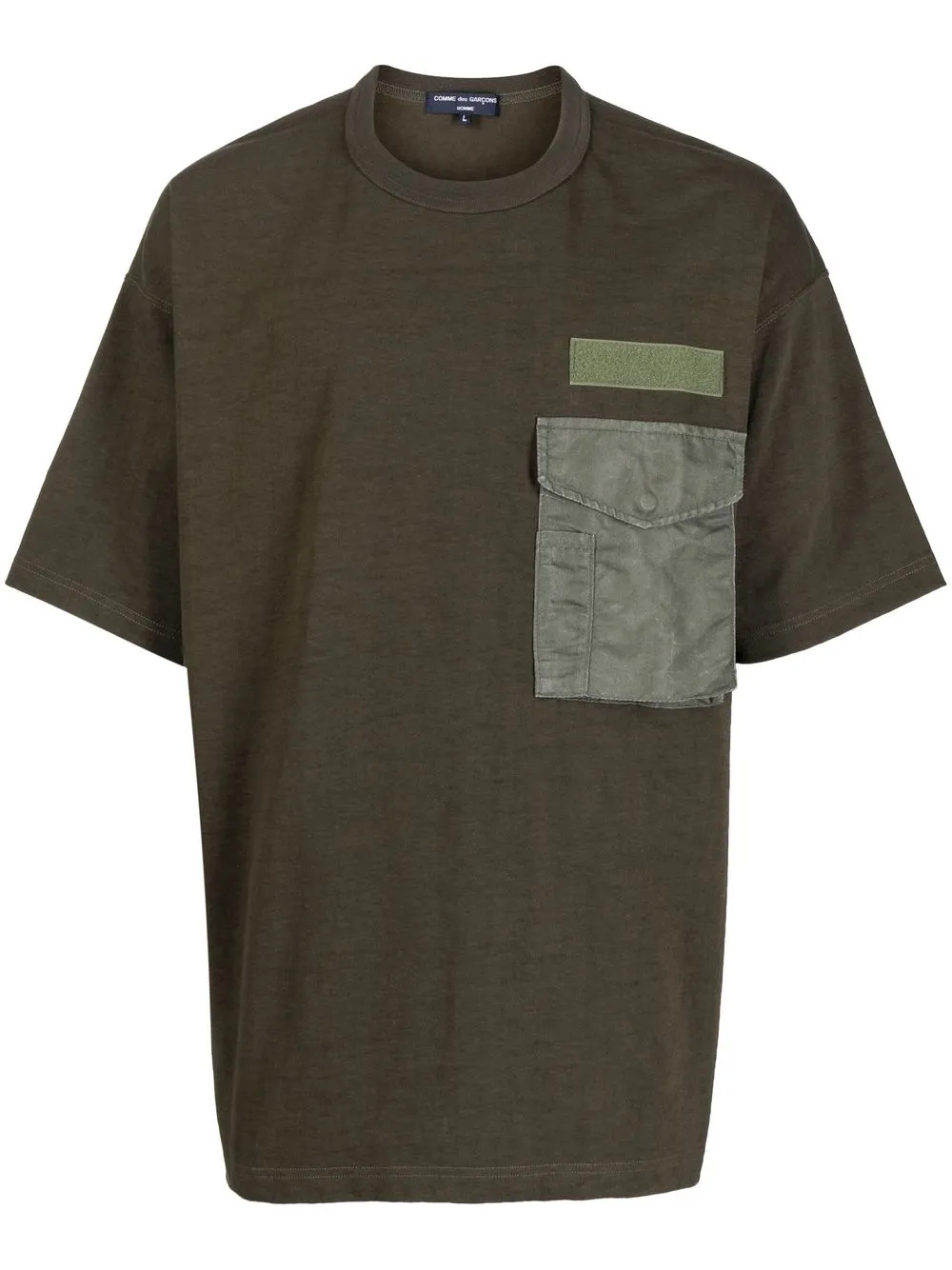 

Comme Des Garçons Homme flap-pocket cotton T-shirt - Brown