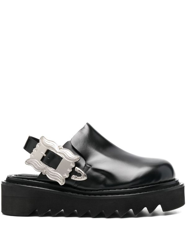 Toga Pulla Buckled Leather Mules - Farfetch