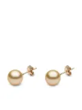 Yoko London 18kt yellow gold Classic 9mm golden South Sea pearl stud earrings