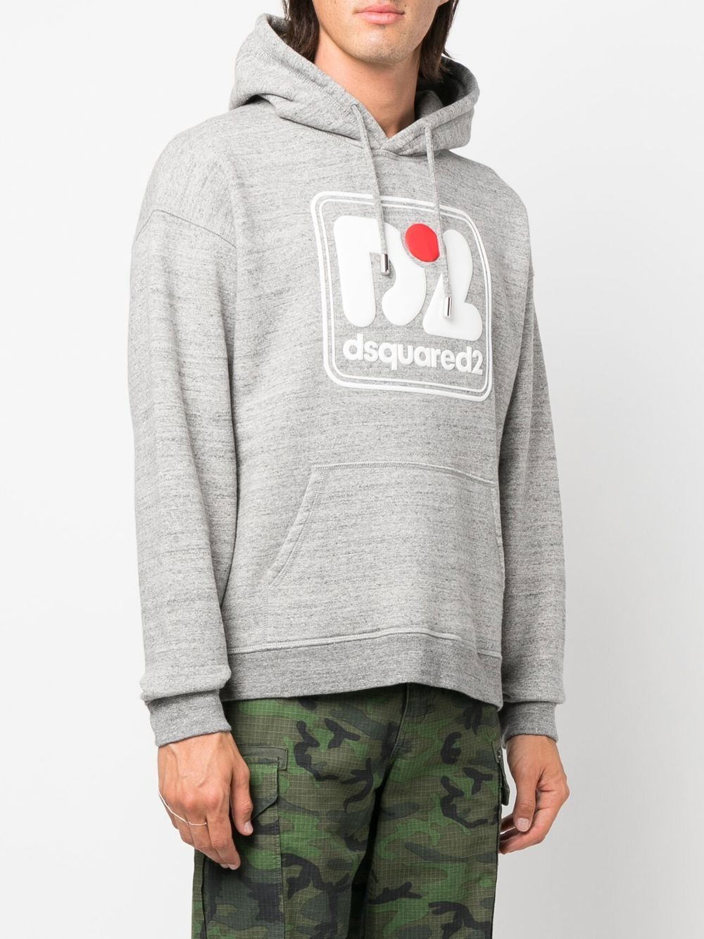 DSQUARED2 logo-print cotton hoodie Men