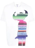Junya Watanabe MAN graphic-print cotton T-shirt - White