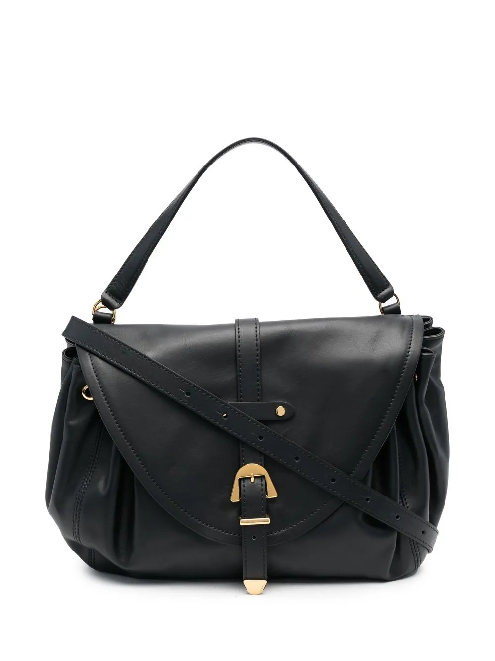 

Coccinelle buckled leather tote bag - Black