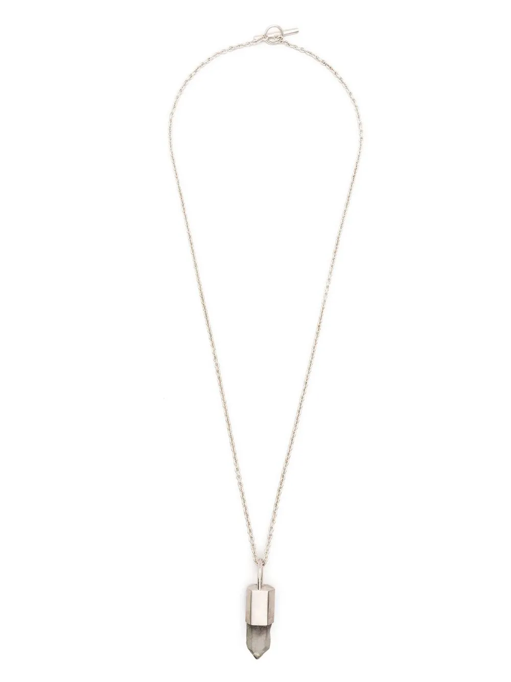 Parts Of Four Talisman Hematite Pendant Necklace In Silver