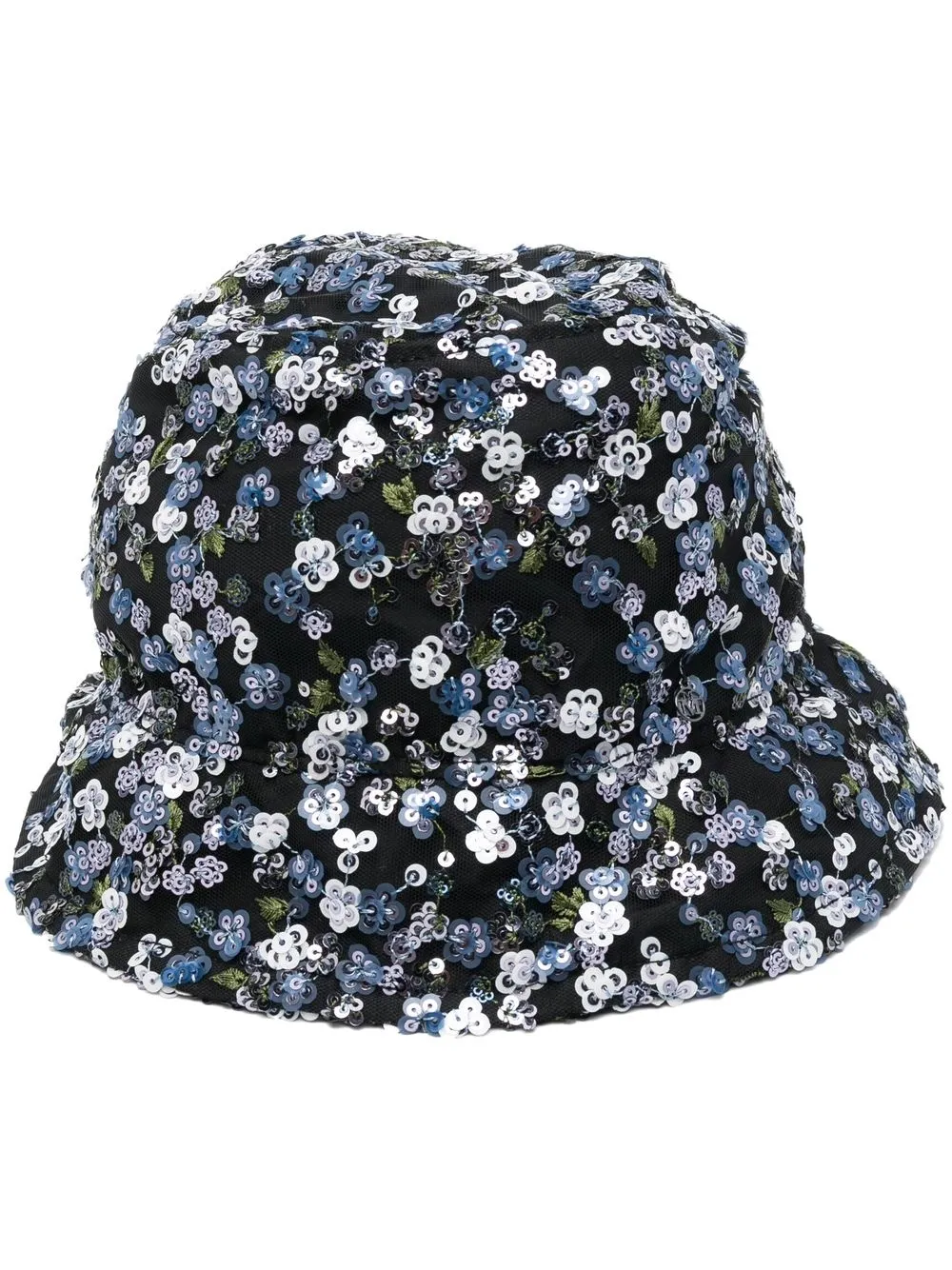 

Maison Michel gorro de pescador con lentejuelas - Azul