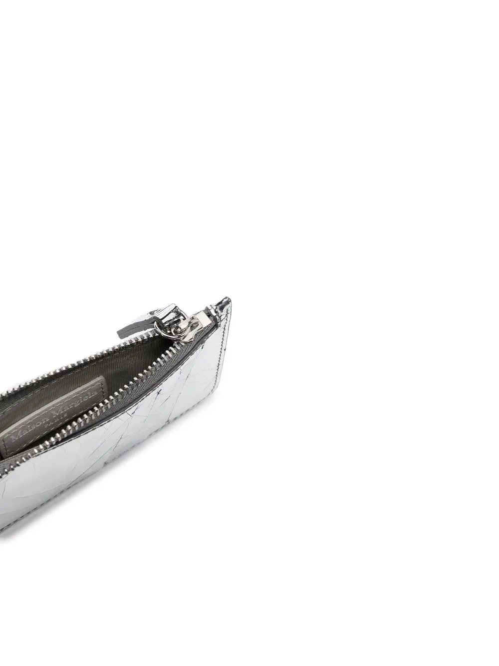  Maison Margiela Kartenetui Mit Spiegeleffekt   Silber 