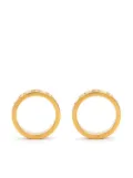 Maison Margiela Numerical engraved hoop earrings - Gold