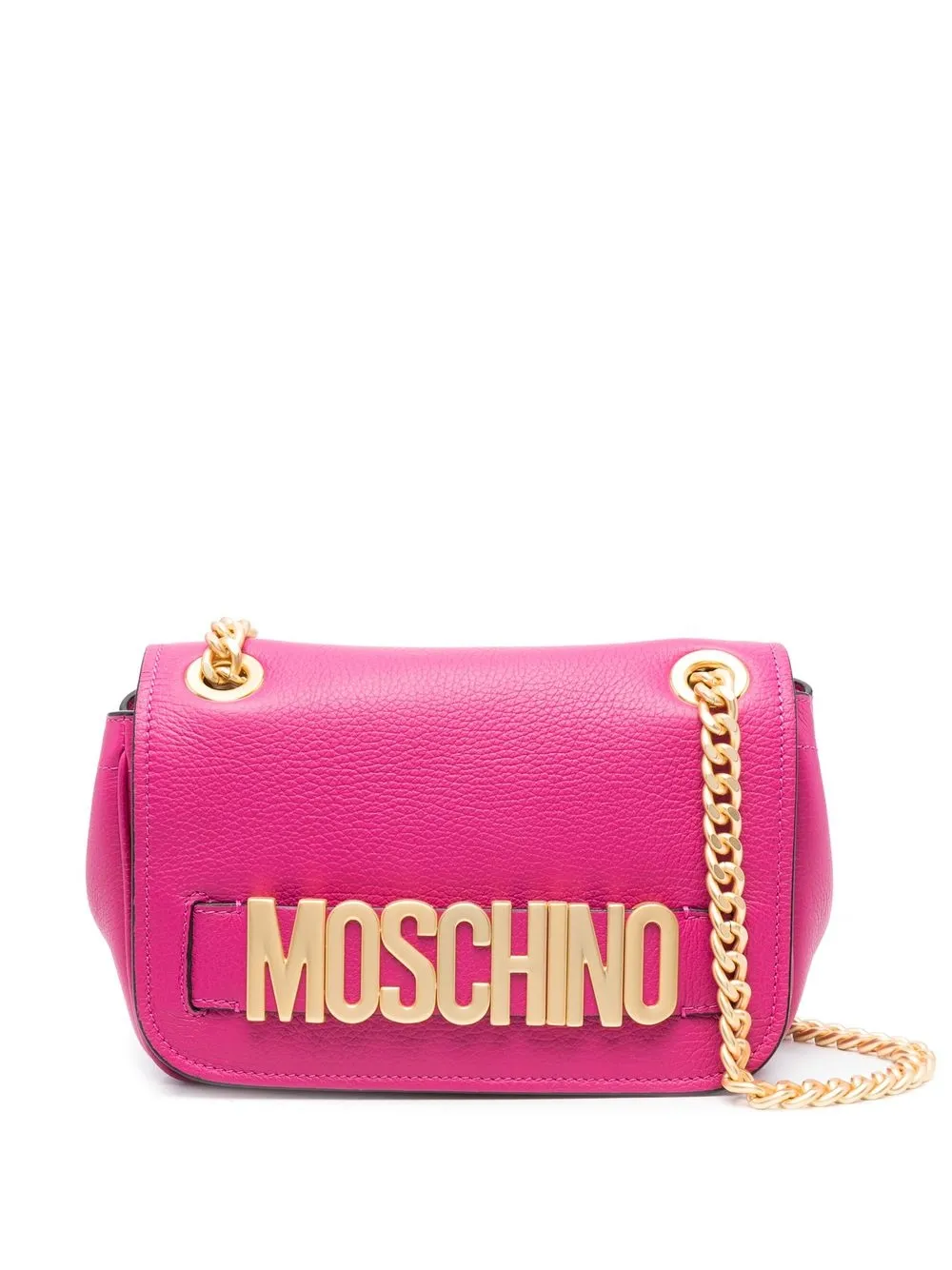 

Moschino bolsa crossbody con letras del logo - Rosado