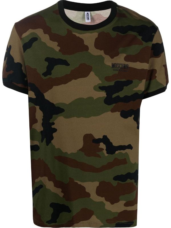 Moschino camo discount shirt