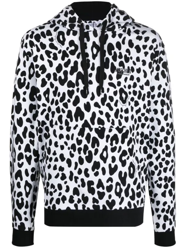 Moschino Leopard Print Hoodie - Farfetch