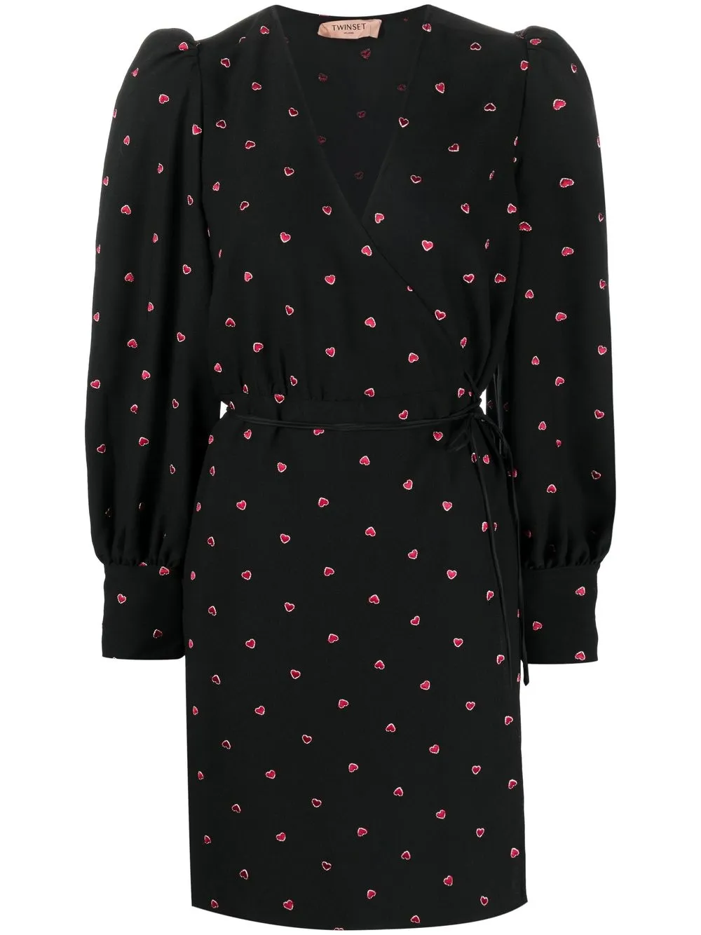 

TWINSET vestido con corazones estampados - Negro