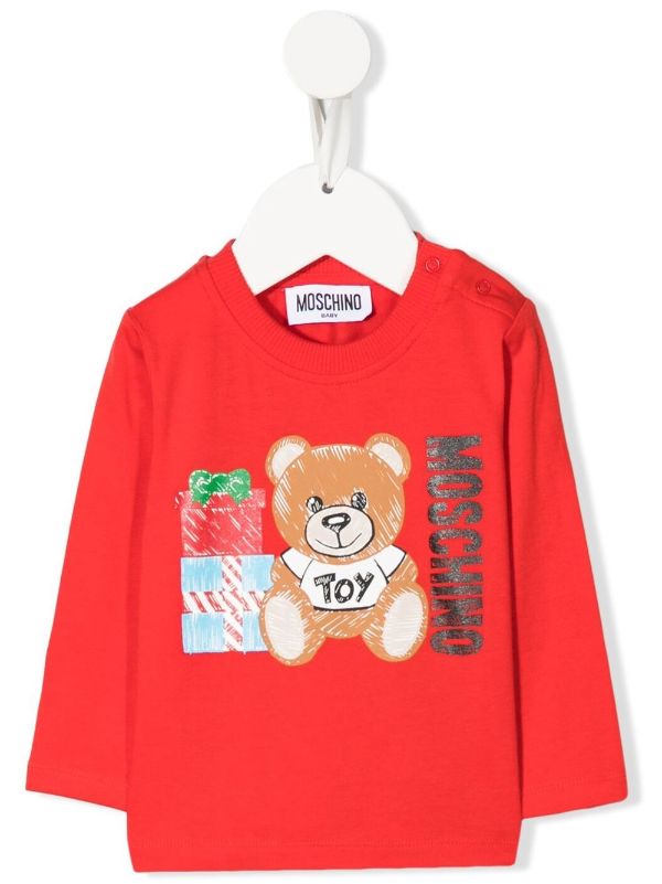 Moschino Teddy Bear-print Cotton T-shirt - Farfetch