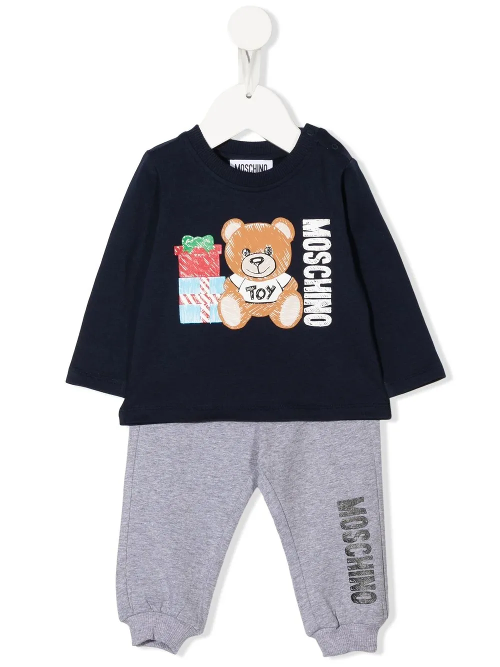 Image 1 of Moschino Kids teddy-print tracksuit set