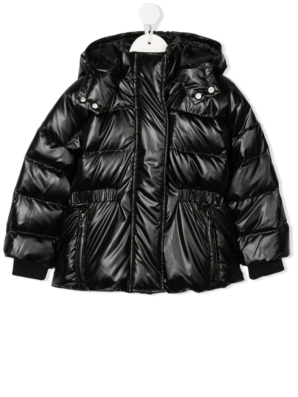 

Givenchy Kids embroidered down-filled coat - Black