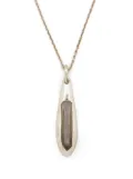 Parts of Four Chrysalis quartz pendant necklace - Silver