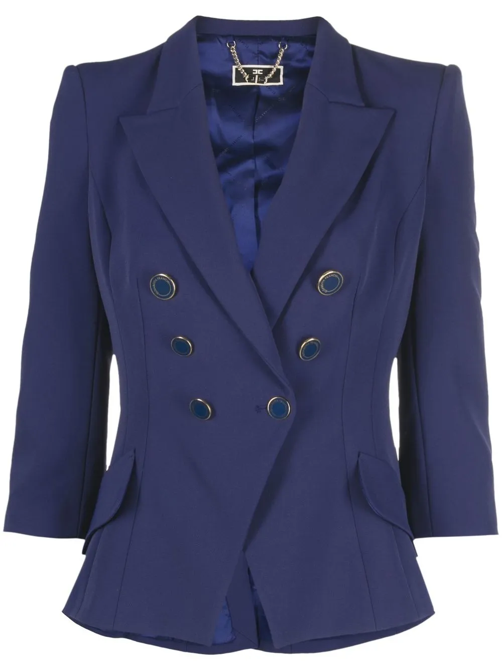 

Elisabetta Franchi chamarra con doble botonadura - Azul