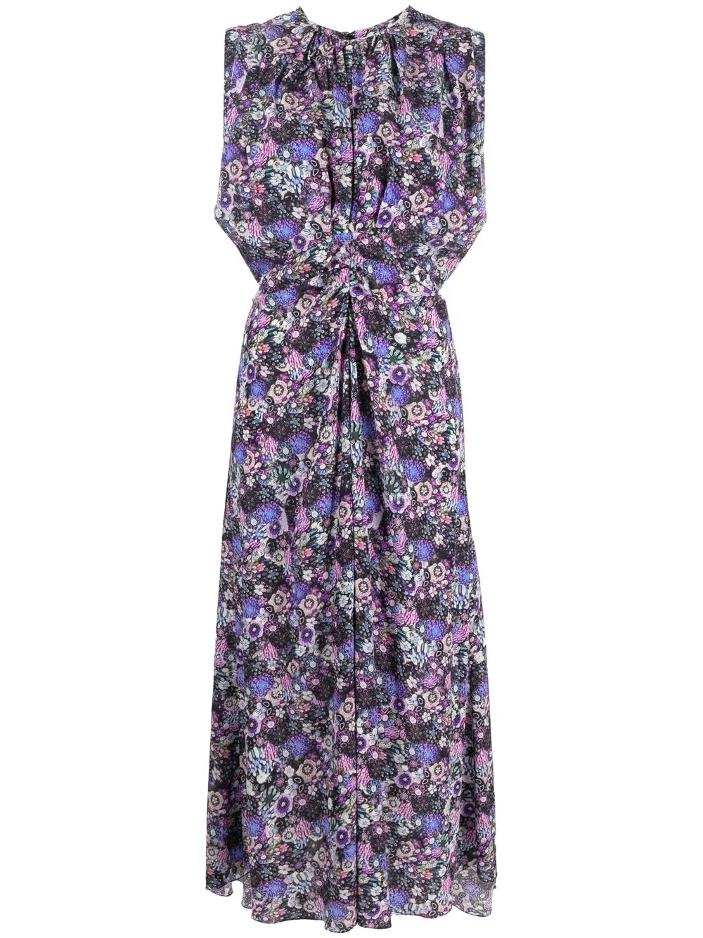 

Isabel Marant vestido con estampado floral - Morado