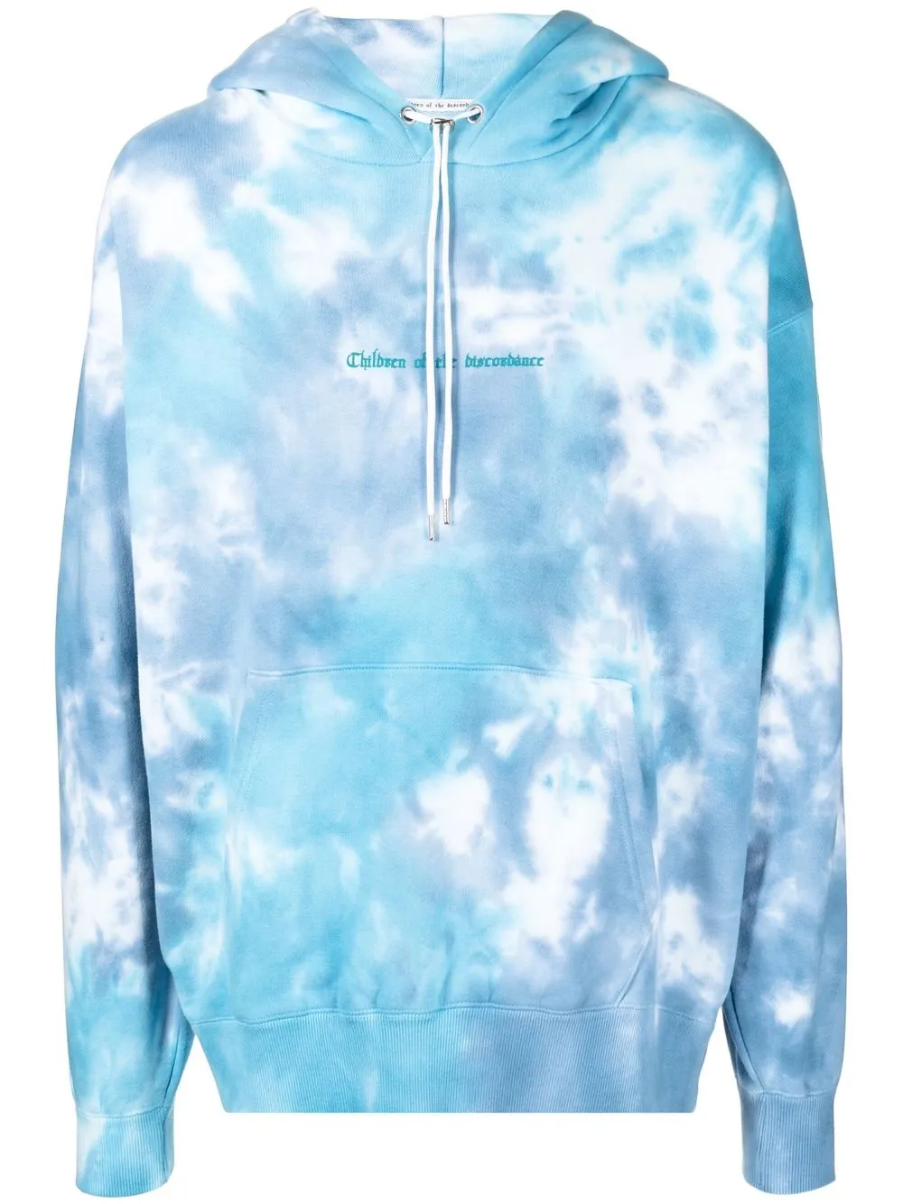 

Children Of The Discordance tie dye-print pullover hoodie - Blue