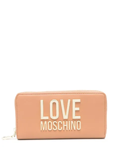Love Moschino logo-plaque zipped wallet